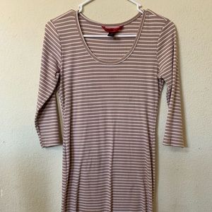 Mini stripped bodycon dress